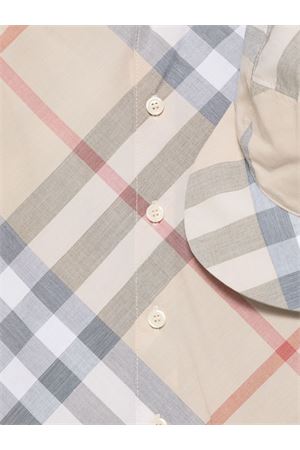 beige cotton babygrow BURBERRY KIDS | 8100701A2205